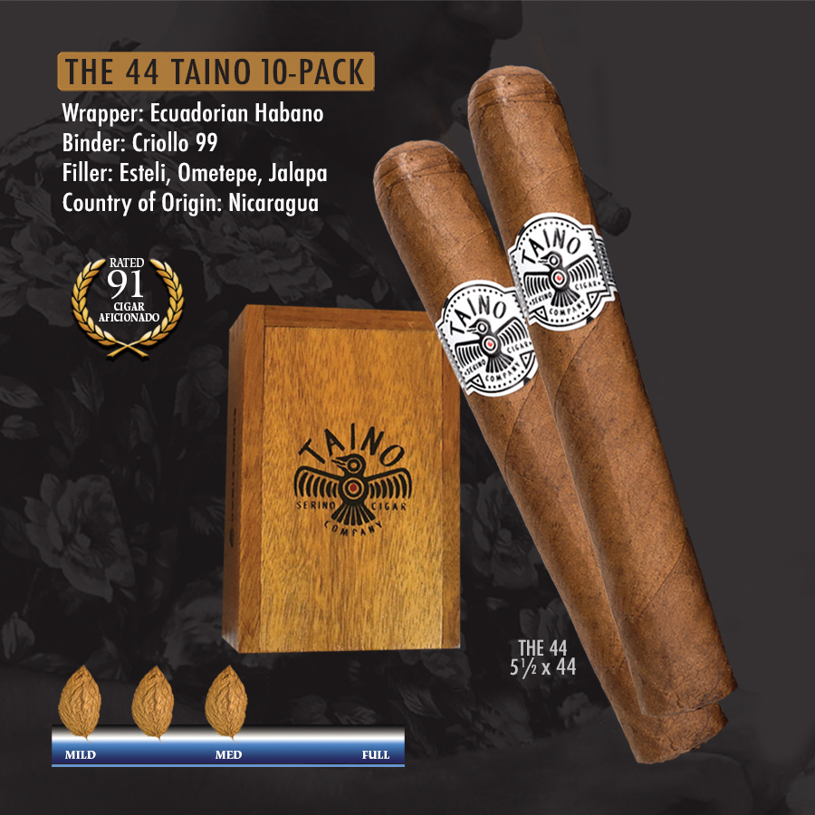 Taíno 'The 44' 10Count Collector's Box Serino Cigar Co. A